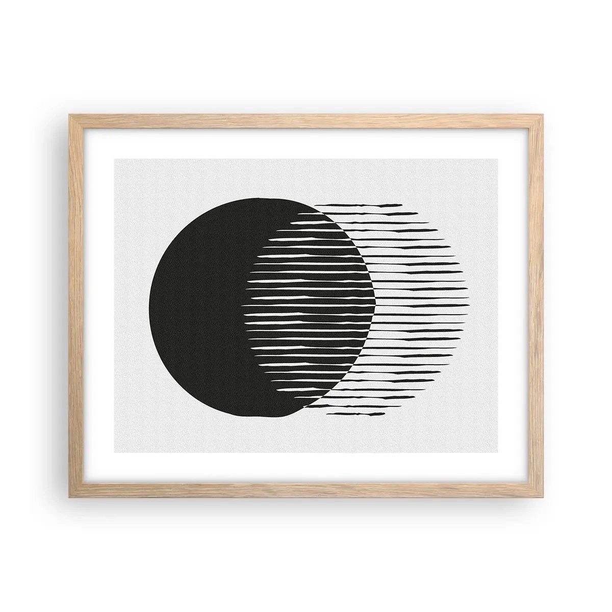 Poster in light oak frame - His Alter Ego - 50x40 cm