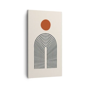 Canvas picture - Magnetism of Shapes and Colours - 45x80 cm