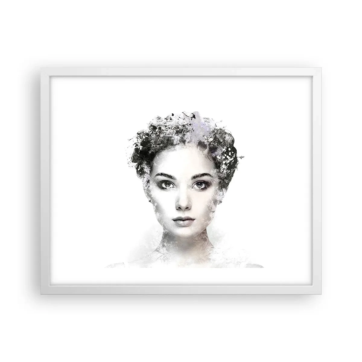 Poster in white frmae - Extremely Stylish Portrait - 50x40 cm