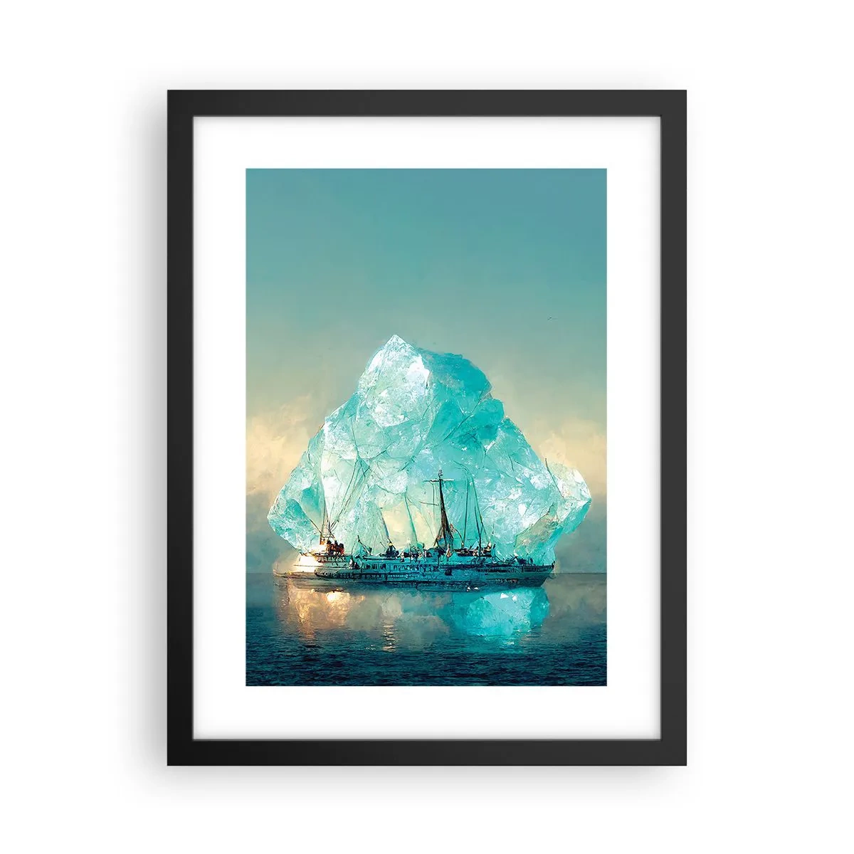 Poster in black frame - Arctic Diamond - 30x40 cm
