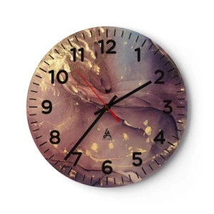 Wall clock - Clock on glass - Matter and Spirit - 30x30 cm