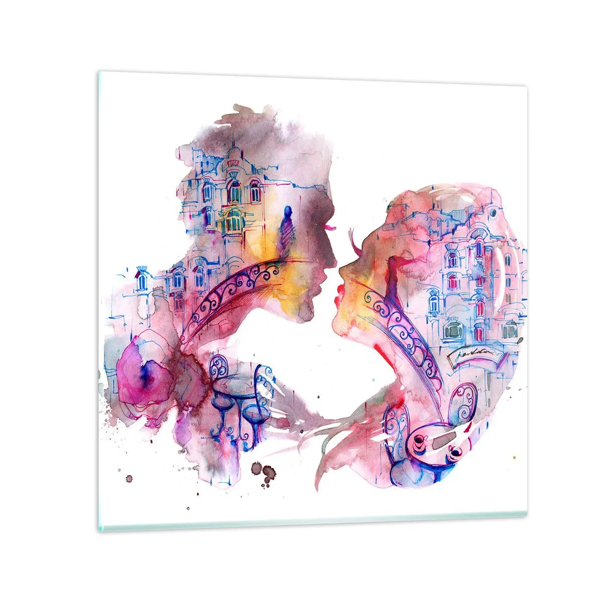 Glass picture - Secret Bridge Of Sighs - 60x60 cm
