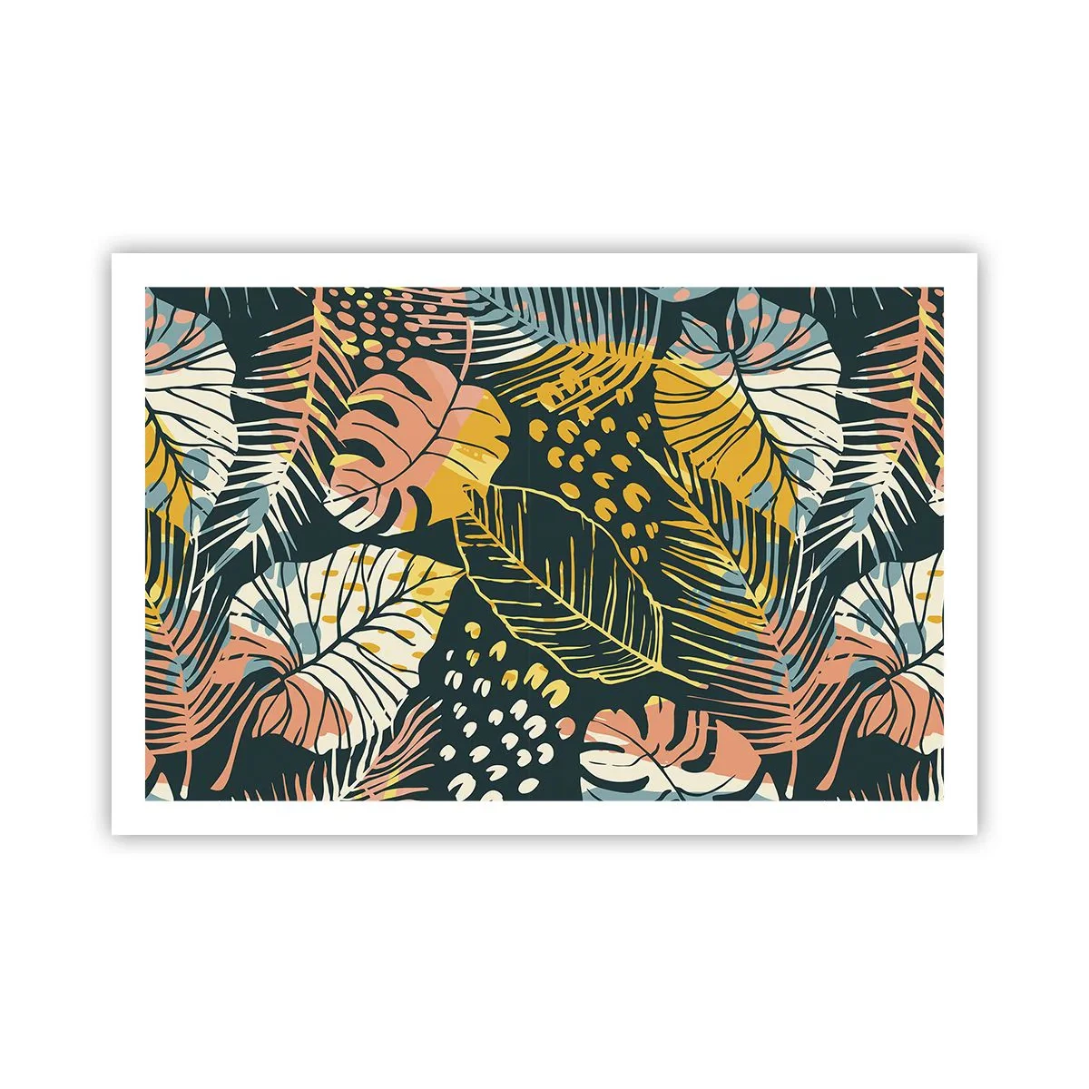 Poster - Leafy Fantasy - 91x61 cm