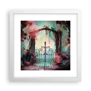 Poster in white frmae - Secret Garden - 30x30 cm