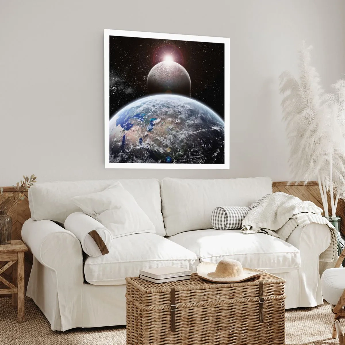 Poster - Space Landscape - Sunrise - 50x50 cm