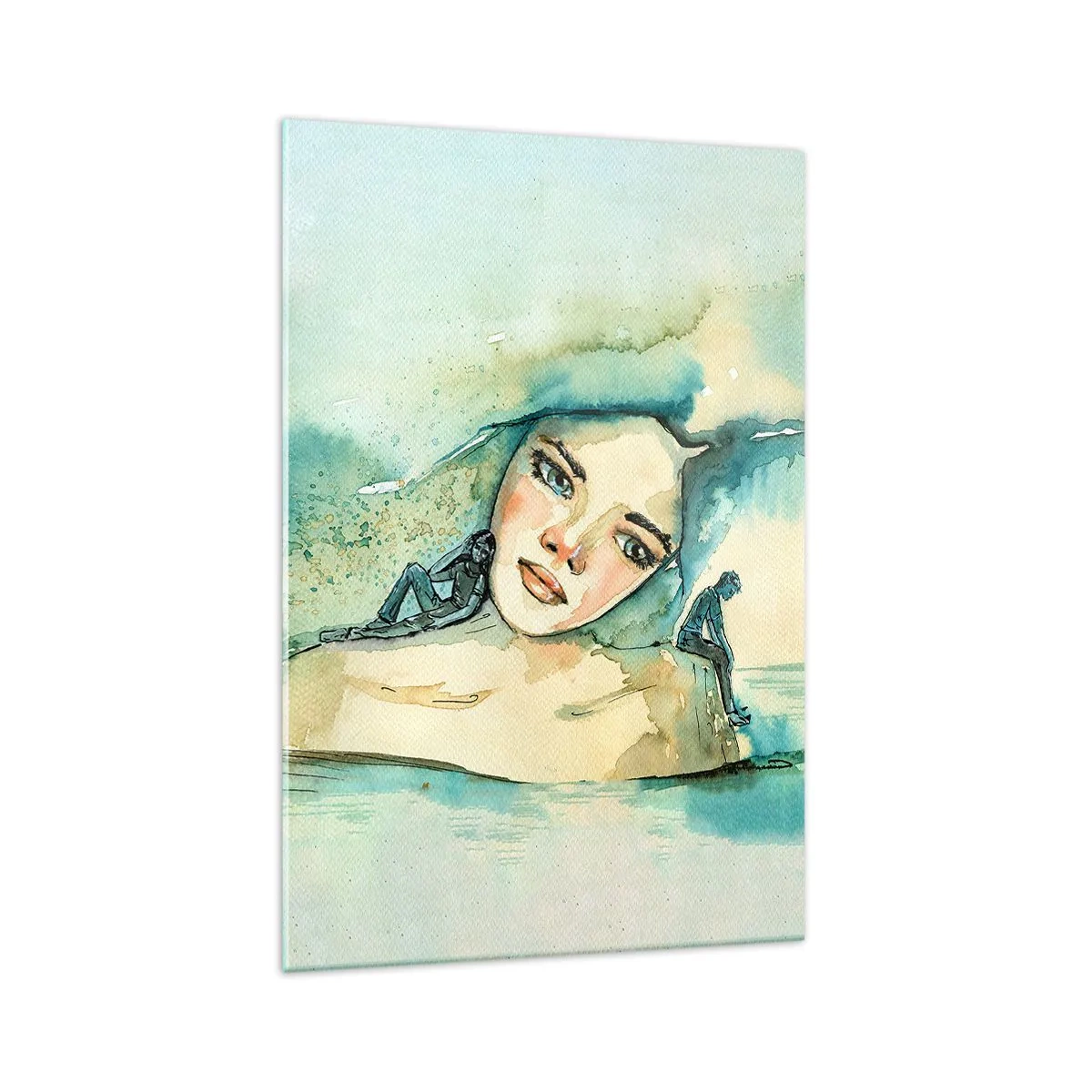 Glass picture - Am I Blue? - 70x100 cm