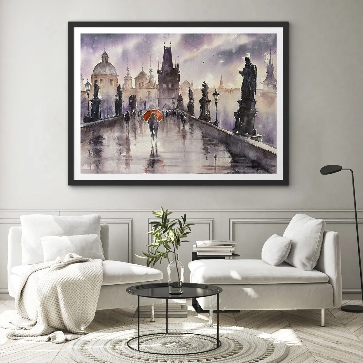 Poster in black frame - Peaople Don't Change - 70x50 cm