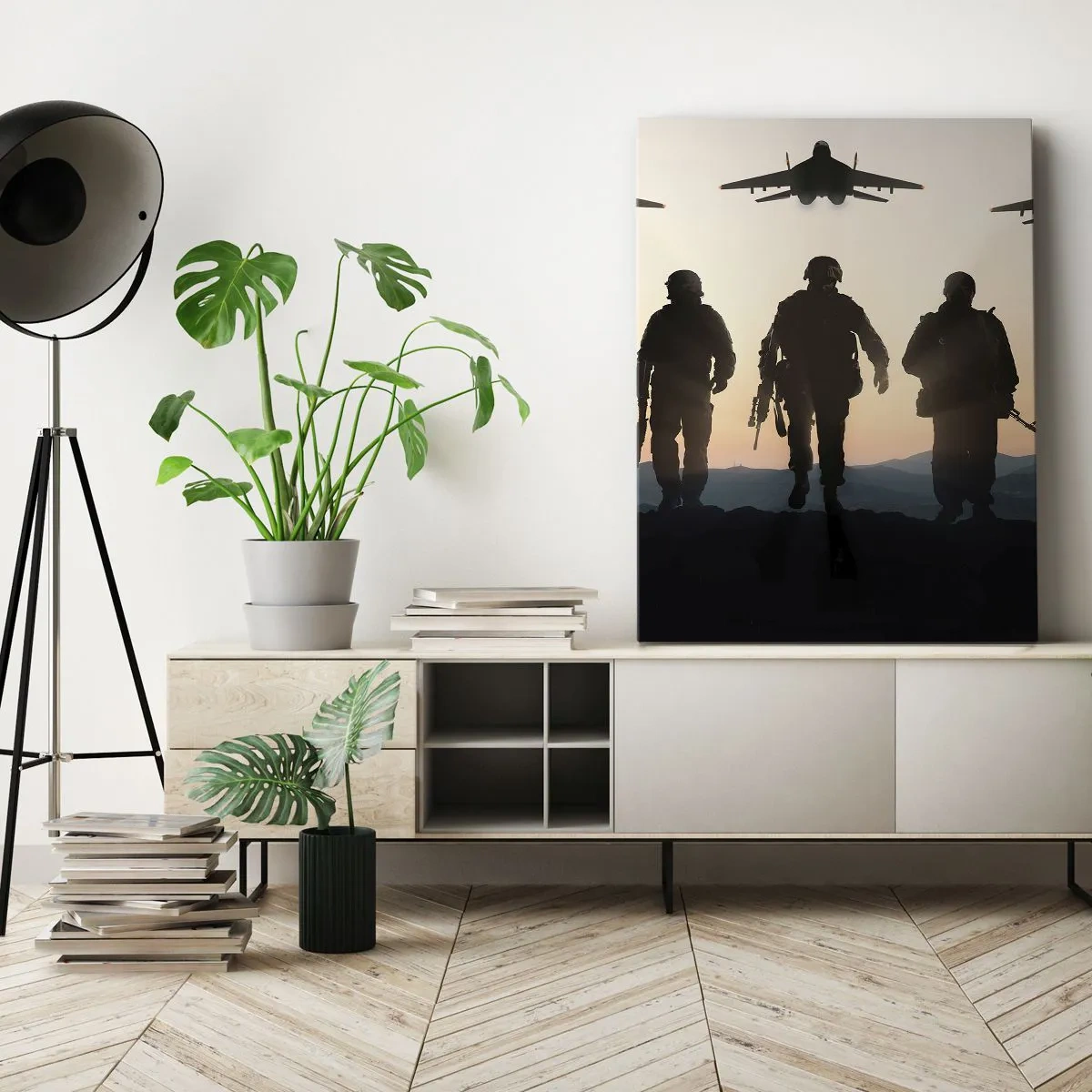 Canvas picture - Welcome to Our World - 55x100 cm