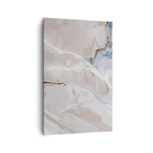 Canvas picture - Blue Meanders under White - 80x120 cm