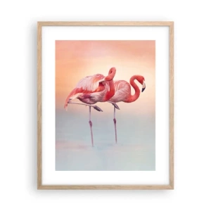 Poster in light oak frame - In the Colour Of Sunset - 40x50 cm