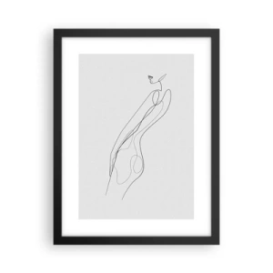 Poster in black frame - Barely a Promise - 30x40 cm