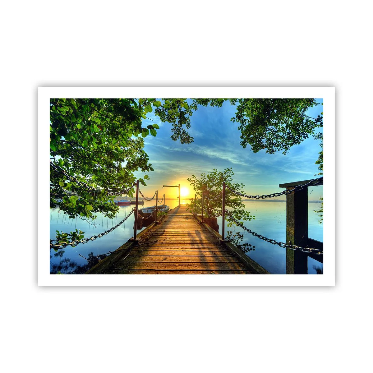 Poster - Sunset by the Water - 91x61 cm