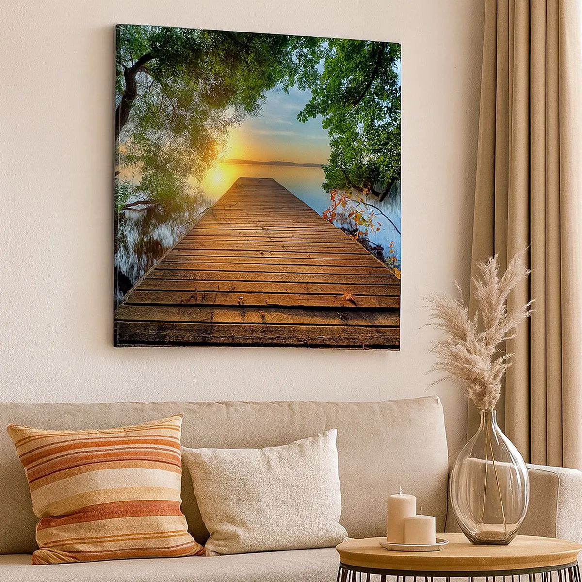 Canvas picture - Don't Hurry, Sit Down - 30x30 cm