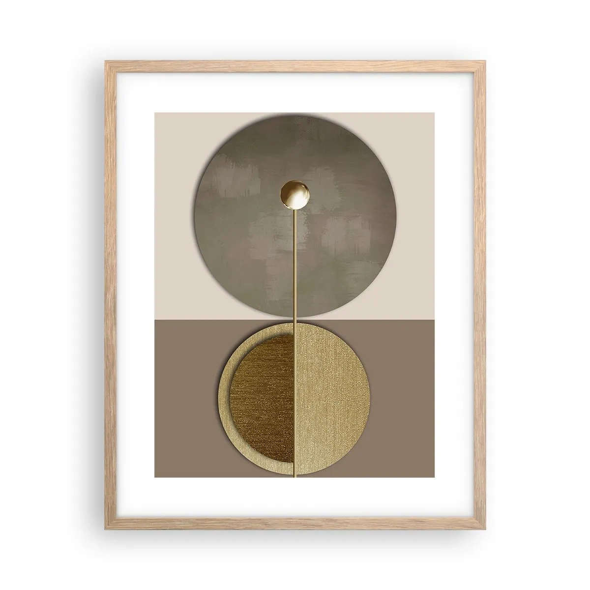 Poster in light oak frame - Perfect Balance - 40x50 cm