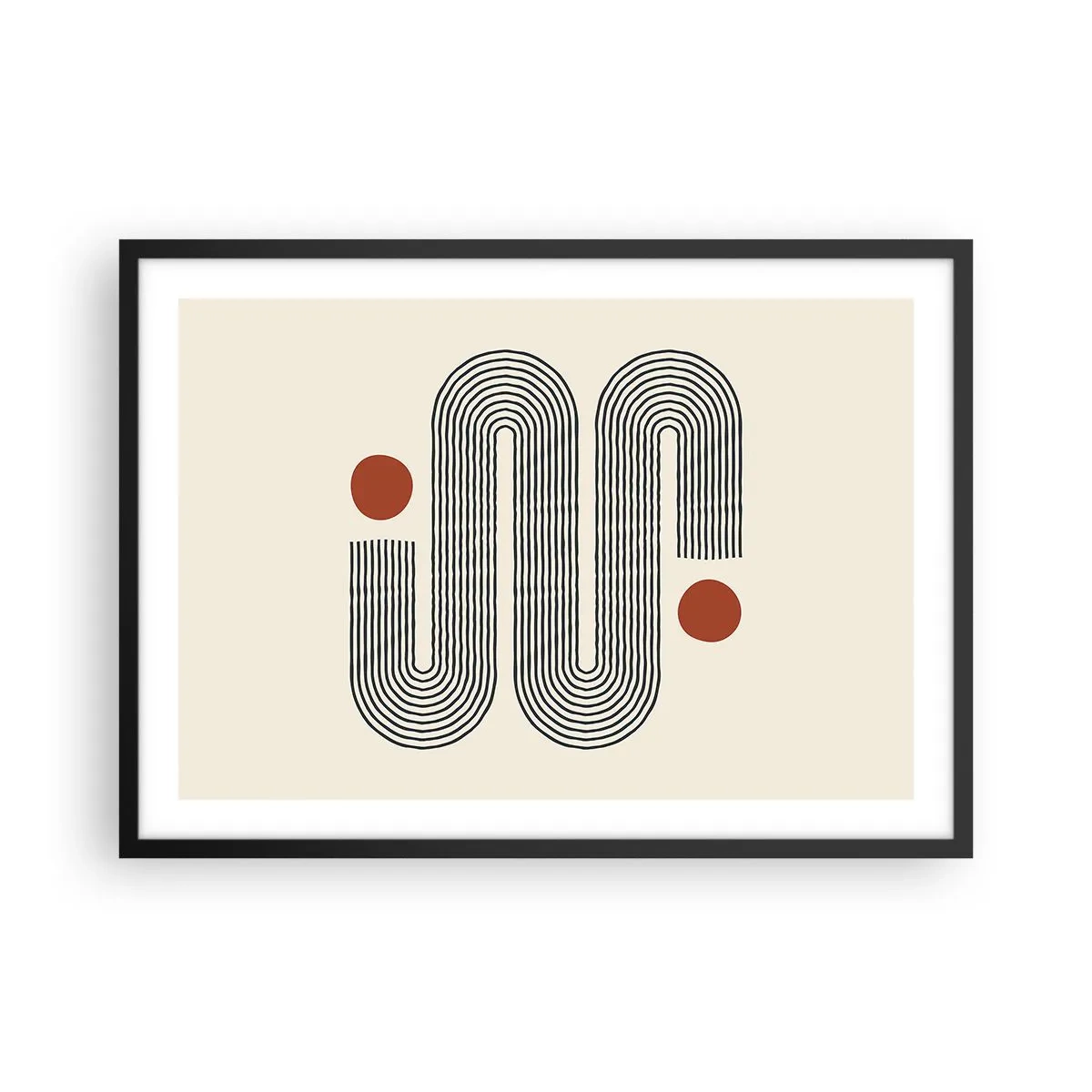 Poster in black frame - From Beginning till the End - 70x50 cm