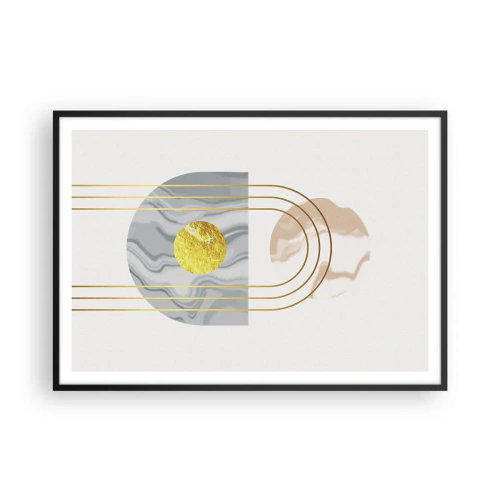 Poster in black frame - Brightness nad Shine - 100x70 cm