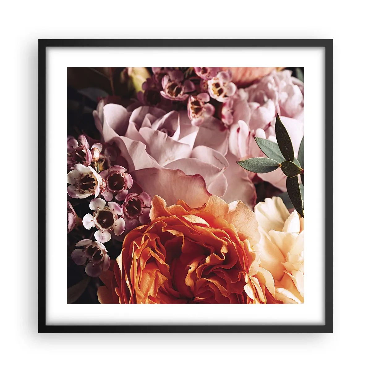Poster in black frame - Wrapped by Beauty - 50x50 cm