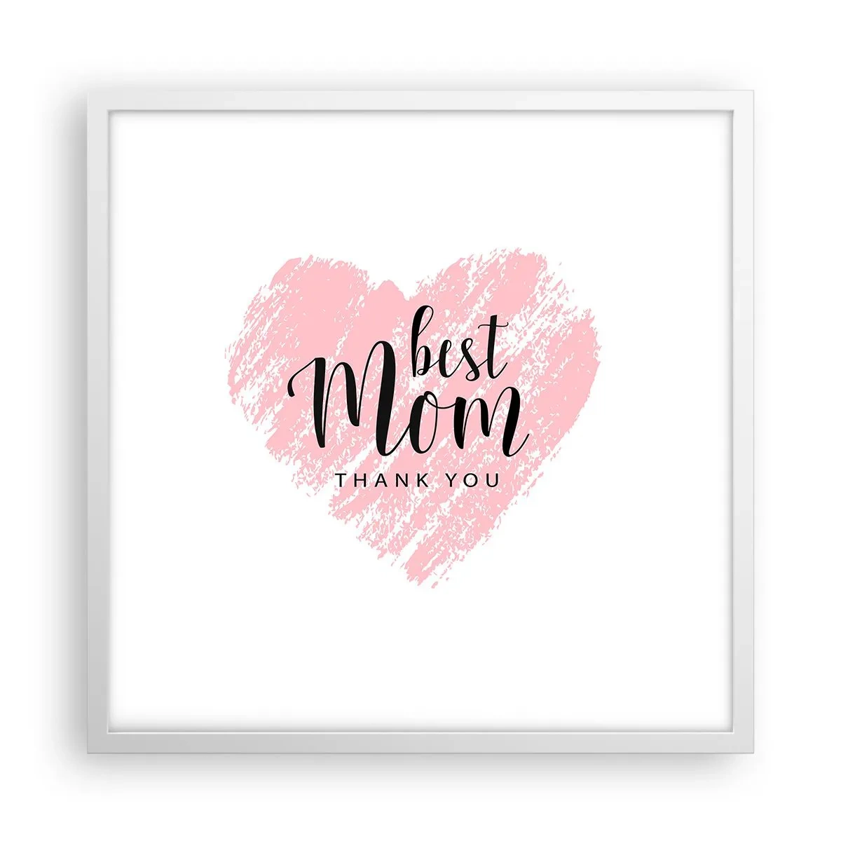 Poster in white frmae - Always the Right Moment - 50x50 cm