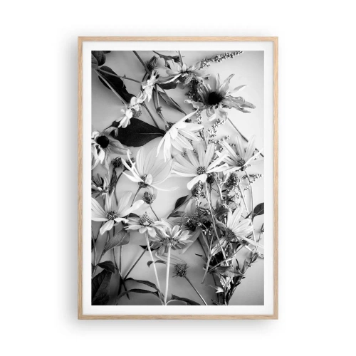 Poster in light oak frame - No-Bouquet of Flowers - 70x100 cm