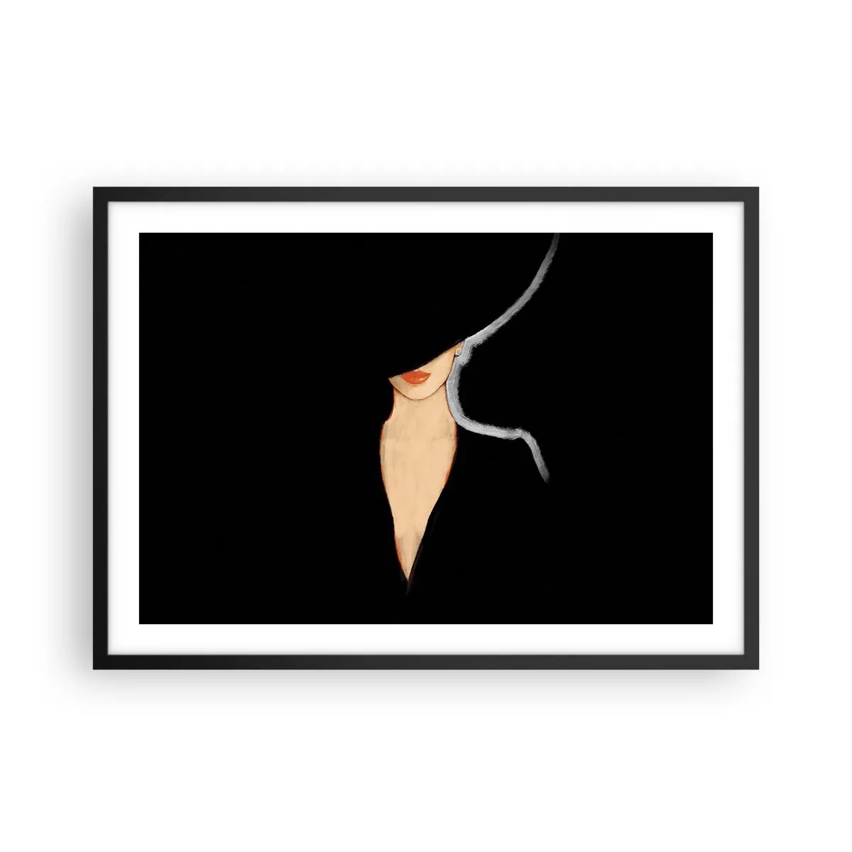 Poster in black frame - Elegance and Style - 70x50 cm
