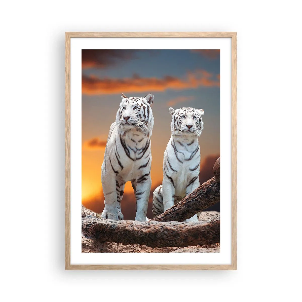 Poster in light oak frame - Just Like in Narnia - 50x70 cm