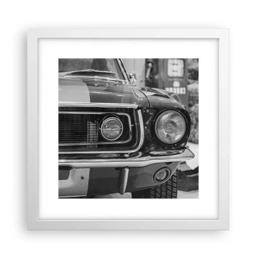 Poster in white frmae - Rough Ride - 30x30 cm