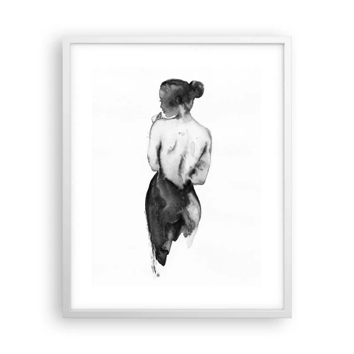 Poster in white frmae - By Her Side the World Disappears - 40x50 cm