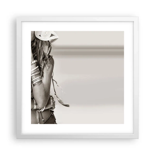 Poster in white frmae - Like a Girl - 40x40 cm