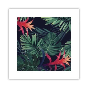 Poster - Burn in Green - 30x30 cm