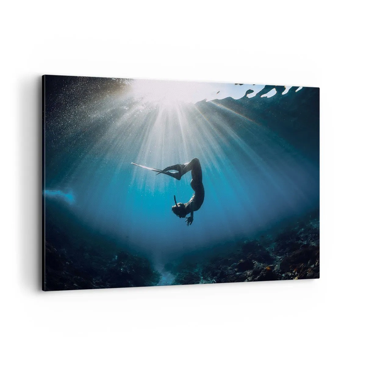 Canvas picture - Underwater dance - 100x70 cm