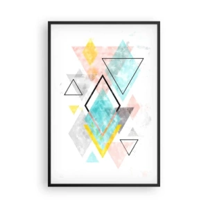 Poster in black frame - Geometric Play - 61x91 cm