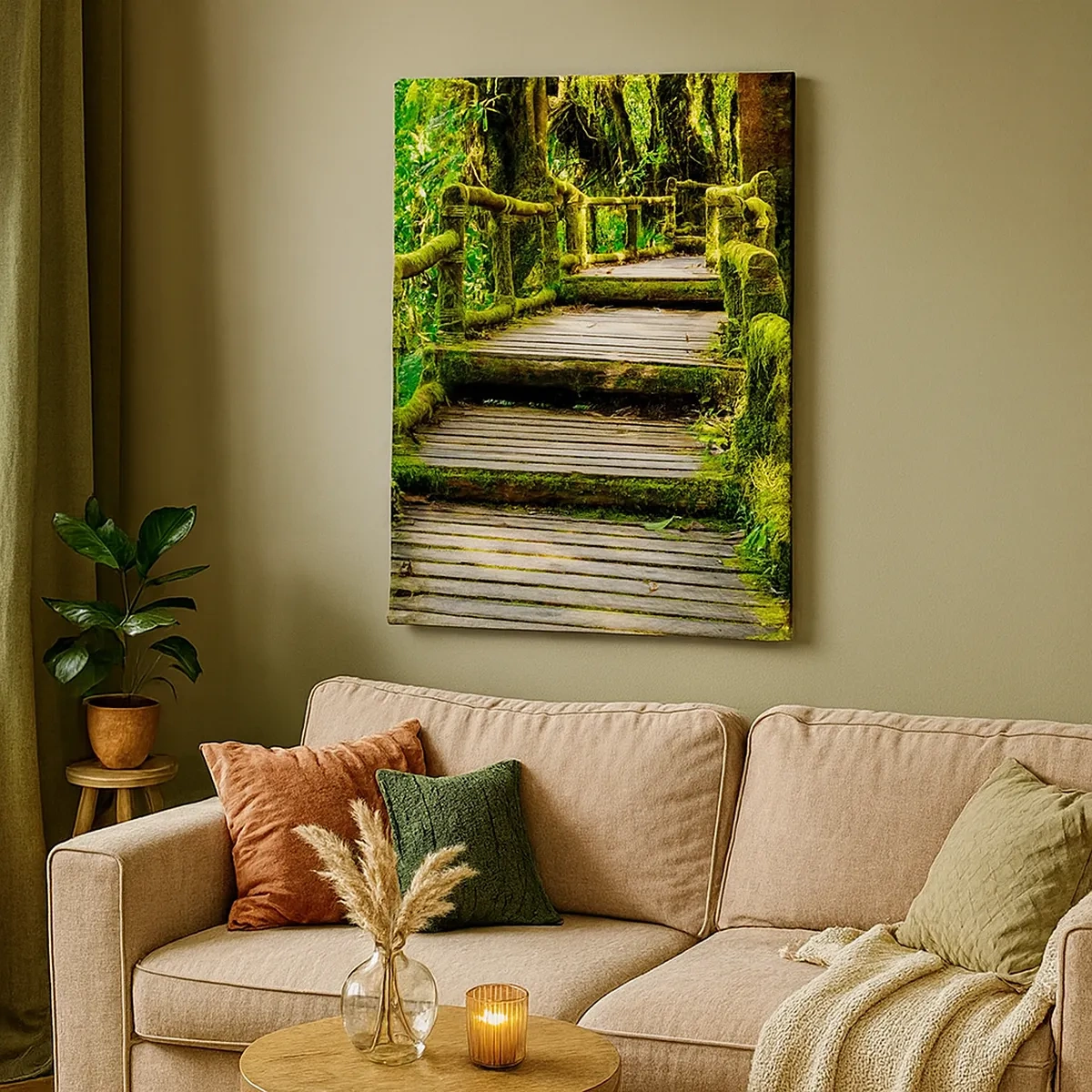 Canvas picture - Down the Green Path - 50x70 cm