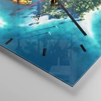 Clock face with lines