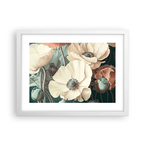 Poster in white frmae - Whisper of the Poppies - 40x30 cm