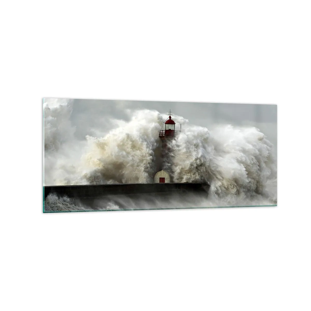 Glass picture - Rage of the Ocean - 120x50 cm