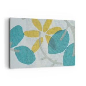 Canvas picture - Among Azure Leaves - 100x70 cm