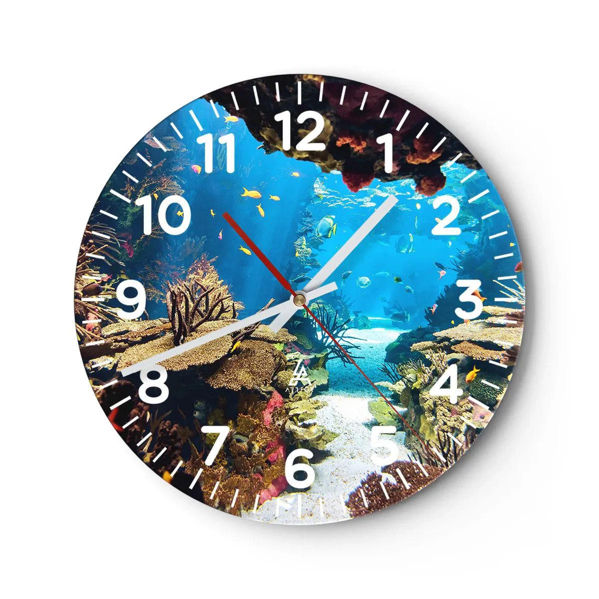 Wall clock - Clock on glass - You Couldn't Dream It - 30x30 cm