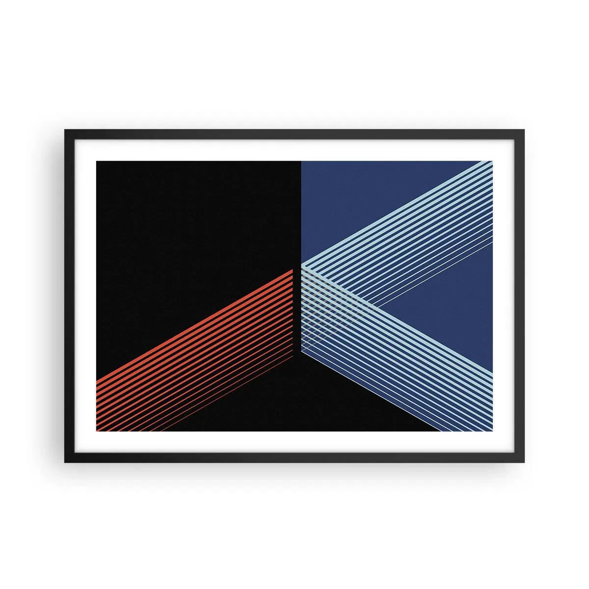 Poster in black frame - Simple Story - 70x50 cm