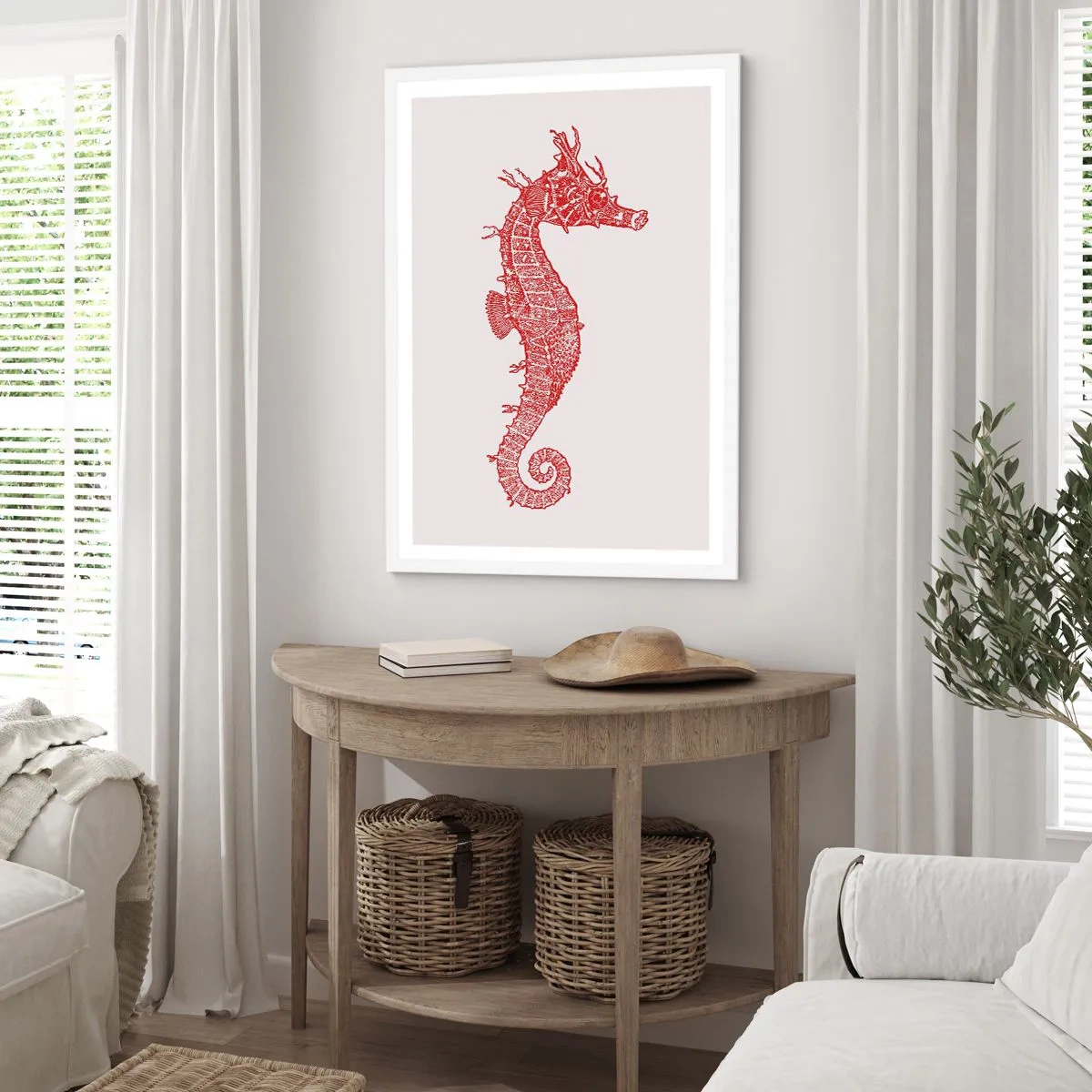 Poster in white frmae - Intricate Creation - 40x50 cm