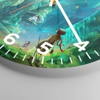 Clock face with numbers