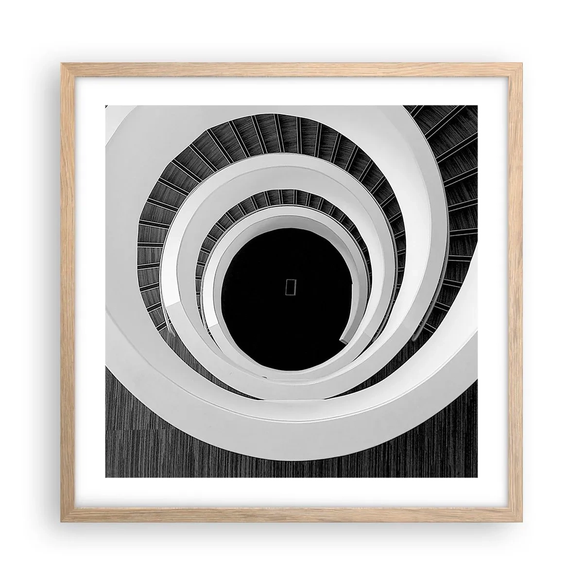 Poster in light oak frame - To the Point of the Matter - 50x50 cm