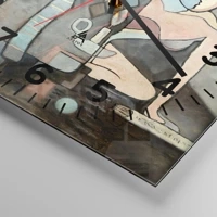 Clock face with numbers