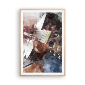 Poster in light oak frame - And What do You Think? - 61x91 cm