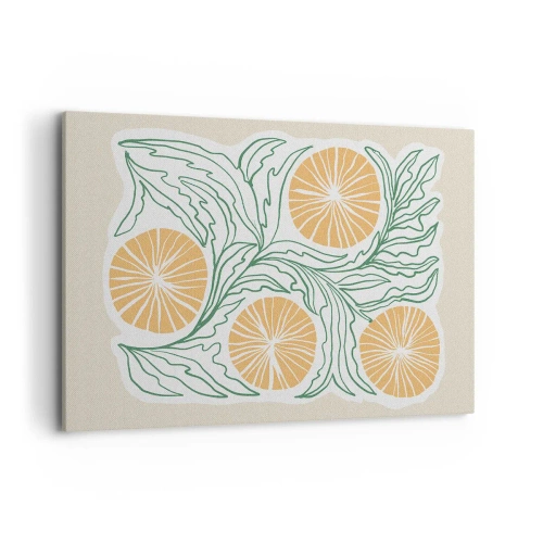 Canvas picture - Ethnic with an Abstract Note - 120x80 cm