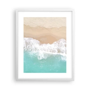 Poster in white frmae - Touch Full of Caress - 40x50 cm