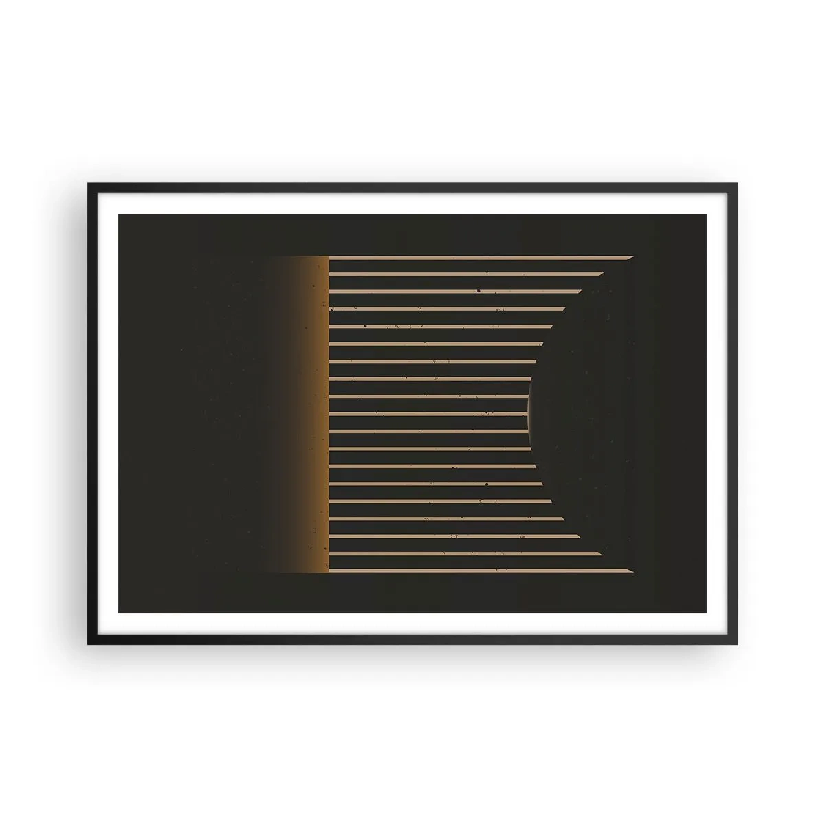 Poster in black frame - Investigating Darkness - 100x70 cm
