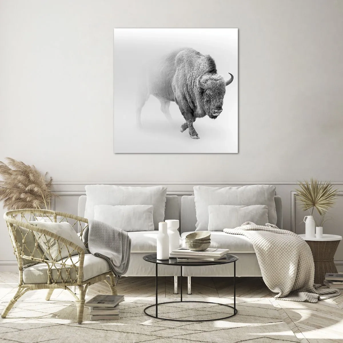 Glass picture - King of the Prairie - 50x50 cm