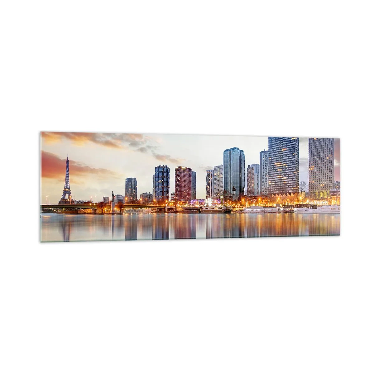 Glass picture - Monumental Peace of Paris - 160x50 cm