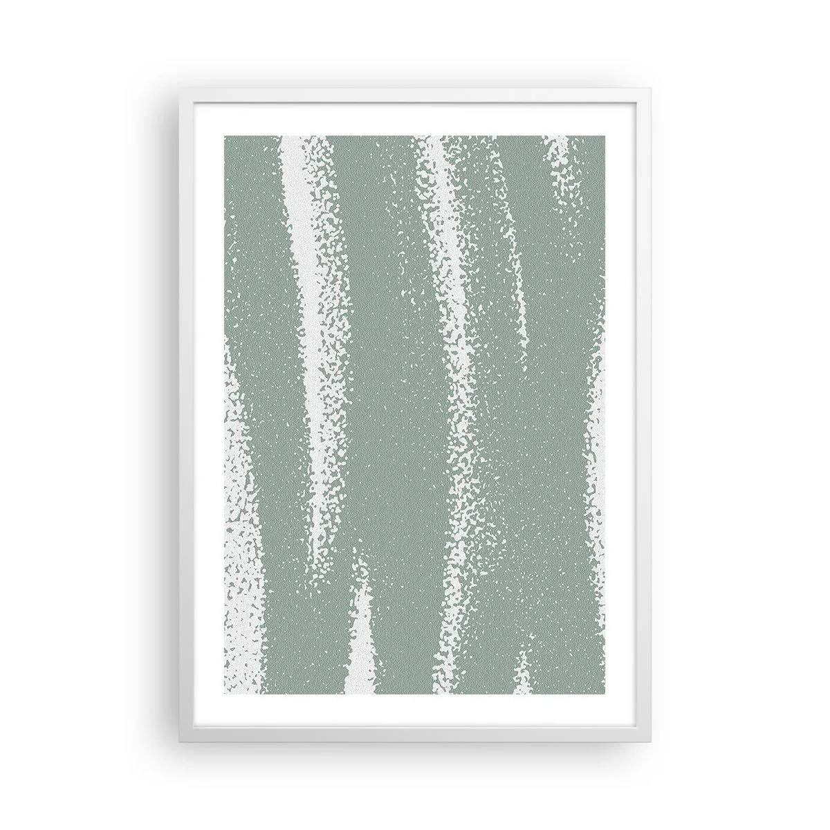 Poster in white frmae - Abstrcat in Winter Climate - 50x70 cm