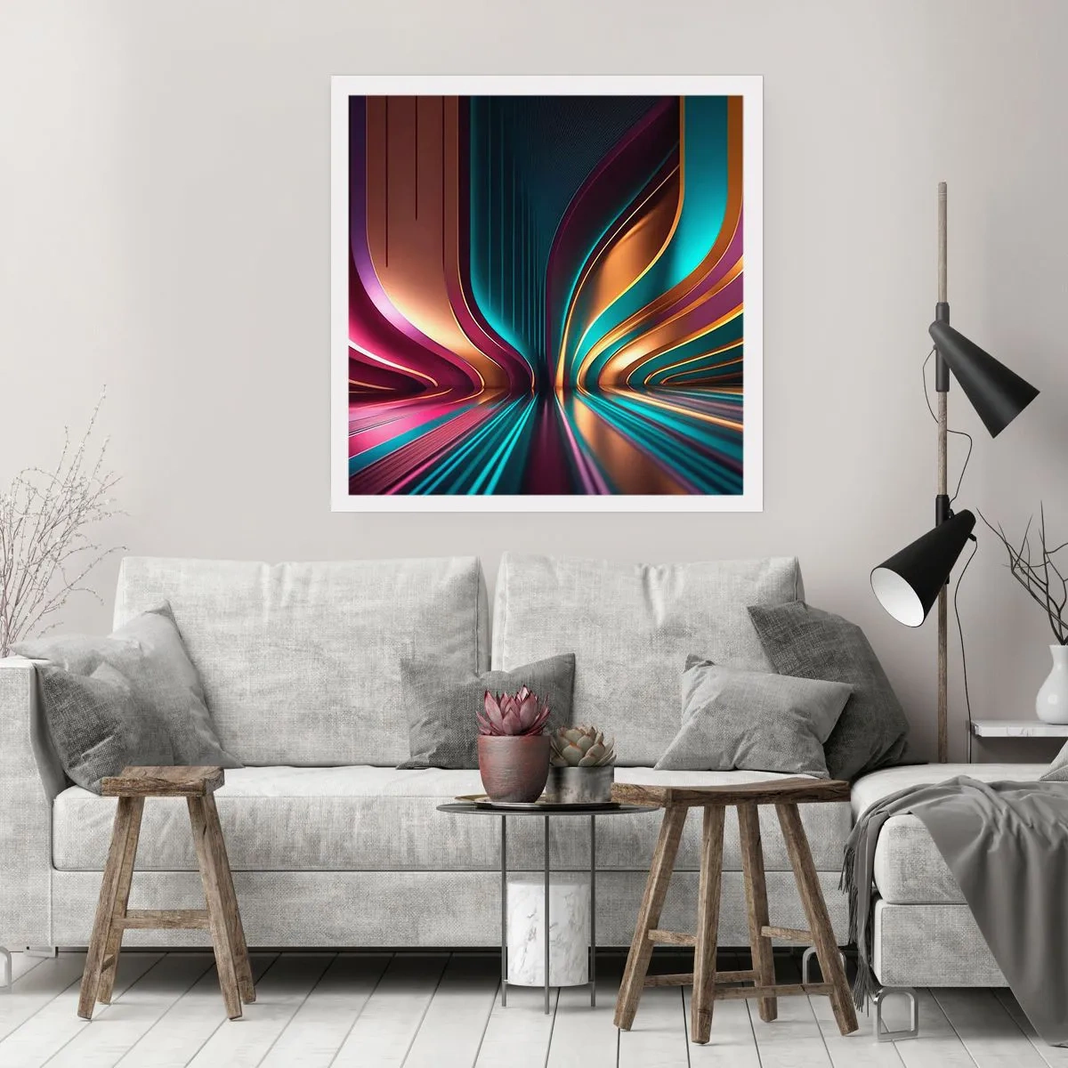 Poster - Architecture of Light - 40x40 cm